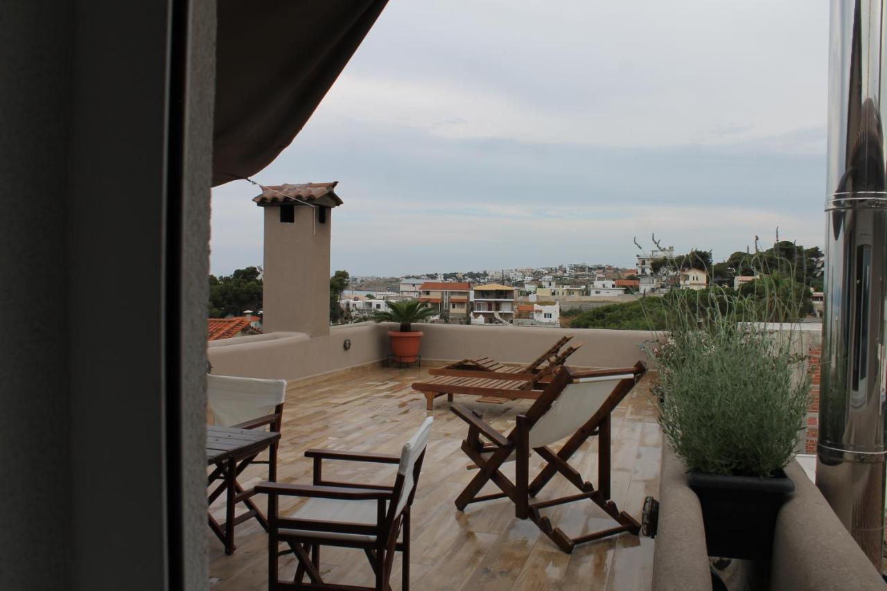 Sea View Apartment 15 Min From Athens Airport Néa Mákri Dış mekan fotoğraf