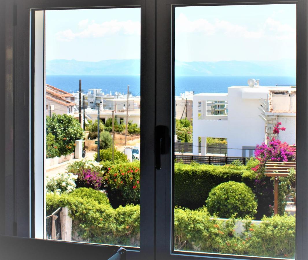 Sea View Apartment 15 Min From Athens Airport Néa Mákri Dış mekan fotoğraf