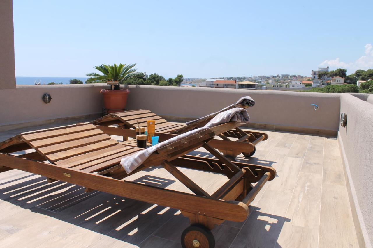 Sea View Apartment 15 Min From Athens Airport Néa Mákri Dış mekan fotoğraf