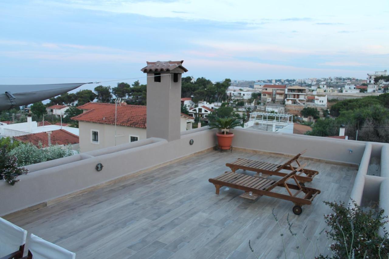 Sea View Apartment 15 Min From Athens Airport Néa Mákri Dış mekan fotoğraf