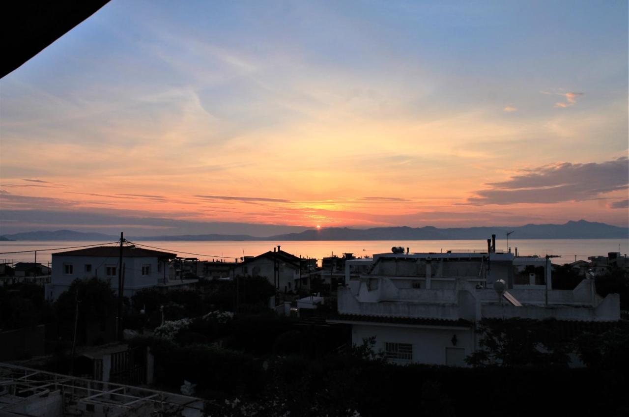 Sea View Apartment 15 Min From Athens Airport Néa Mákri Dış mekan fotoğraf