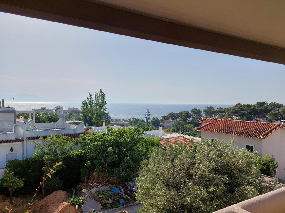 Sea View Apartment 15 Min From Athens Airport Néa Mákri Dış mekan fotoğraf