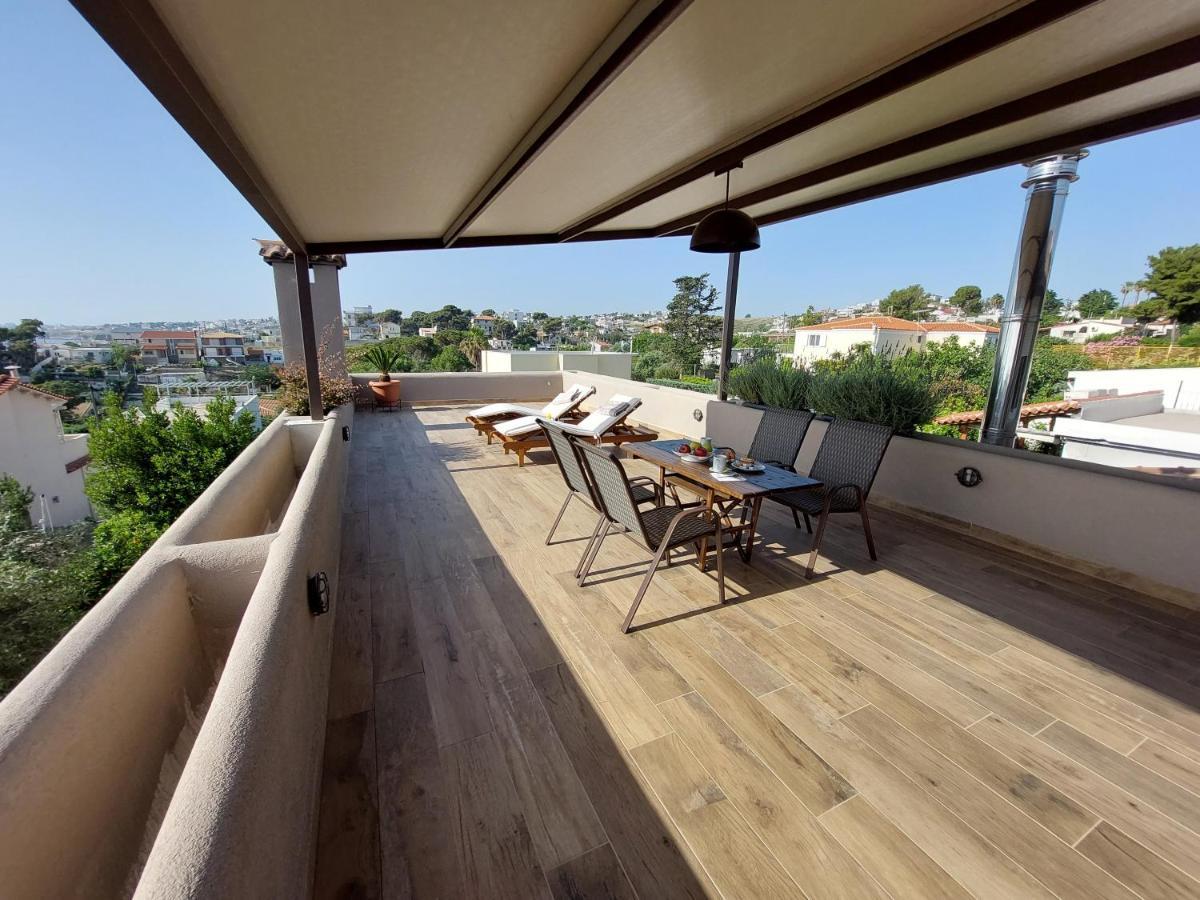 Sea View Apartment 15 Min From Athens Airport Néa Mákri Dış mekan fotoğraf