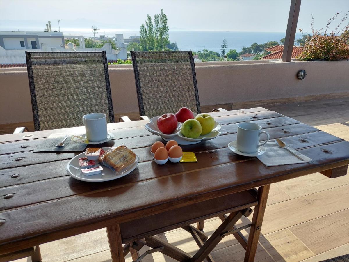 Sea View Apartment 15 Min From Athens Airport Néa Mákri Dış mekan fotoğraf